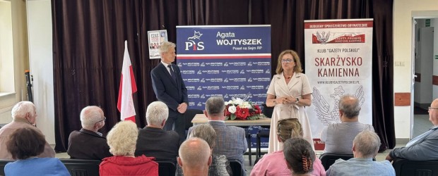 SKARŻYSKO-KAMIENNA | Spotkanie z poseł Agatą Wojtyszek i  radnym Marcinem Piętakiem