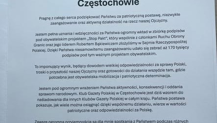 CZĘSTOCHOWA | Podziękowanie dla KGP Częstochowa