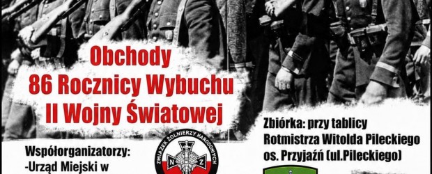 JASTRZĘBIE-ZDRÓJ | ZAPROSZENIE 1.09 – Obchody 86. rocznicy Wybuchu II Wojny Światowej