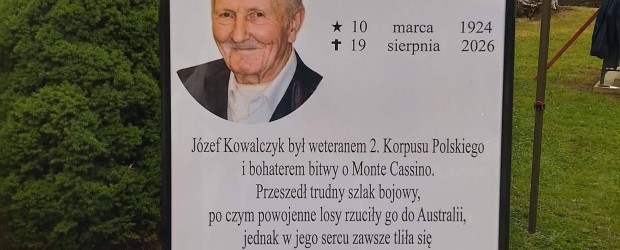 NOWY TARG | Ostatnie pożegnanie kpt. Józefa Kowalczyka, weterana walk o Monte Cassino