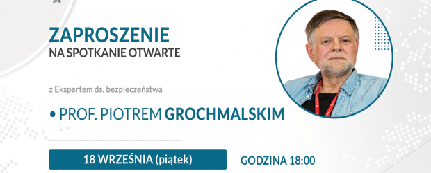KONSTANTYNÓW ŁÓDZKI | ZAPROSZENIE 18.09 – Spotkanie z prof. Grochmalskim