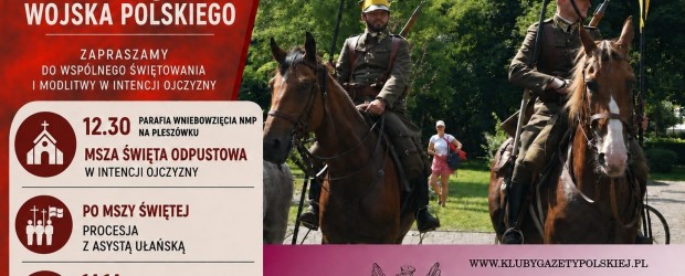 NOWA SÓL | ZAPROSZENIE 15.08 – Defilada 14 Pułku Ułanów Jazłowieckich