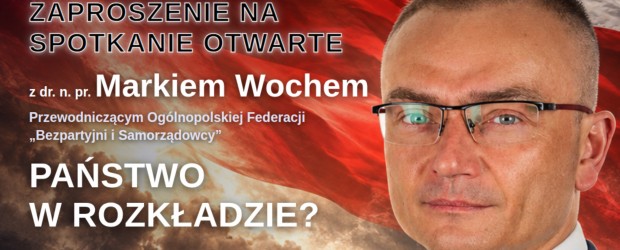 GDYNIA | ZAPROSZENIE 26.09 – Spotkanie z dr. Markiem Wochem