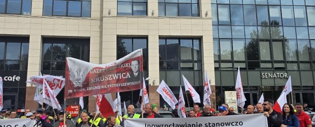 KRUSZWICA | Protest pod w obronie kopalni soli SOLINO