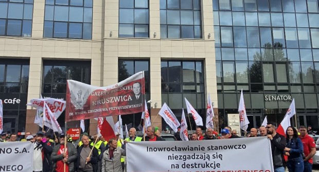 KRUSZWICA | Protest pod w obronie kopalni soli SOLINO
