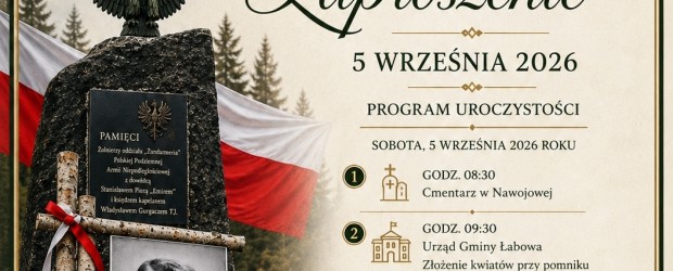 Nowy Sącz im. ks. Władysława Gurgacza SJ | ZAPROSZENIE 5.09 – Obchody upamiętniające Patrona Klubu i Niezłomnych Żołnierzy Wyklętych Beskidu Sądeckiego