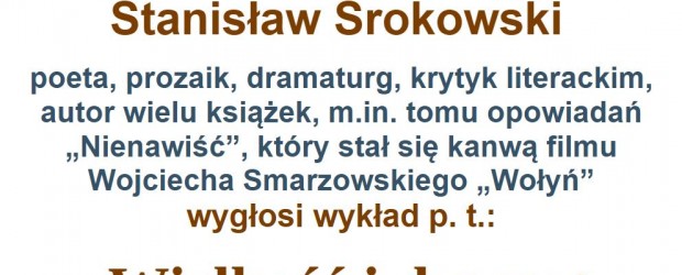DŁUGOŁĘKA | ZAPROSZENIE 15.10 – Spotkanie z pisarzem Stanisławem Srokowskim