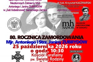 BRZOZÓW | ZAPROSZENIE 24-25.10 – Obchody 80. rocznicy śmierci Antoniego i Janiny Żubryów