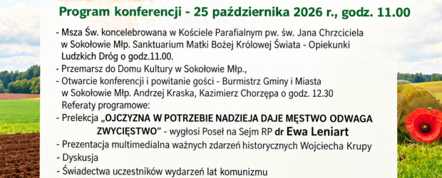 ŁAŃCUT | ZAPROSZENIE 25.10 – konferencja gospodarczo-historyczna „Larum grają”