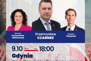 RUMIA | ZAPROSZENIE 9.10 – Spotkanie z Przemysławem Czarnkiem „Czas Polski. Program Polaków” w Gdyni